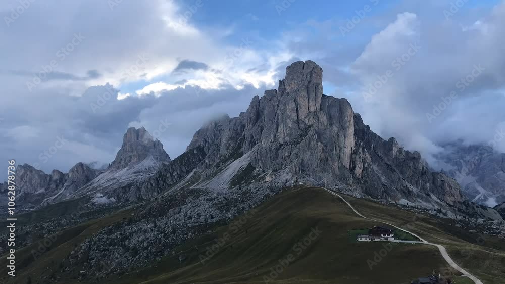 The Dolomites are a mountain range in northeastern Italy. They are part of the Alps, bordered by the Adige River to the east and the Puster Valley to the south. The Dolomites are a mountain range in northeastern Italy. They are part of the Alps, bordered by the Adige River to the east and the Puster Valley to the south.