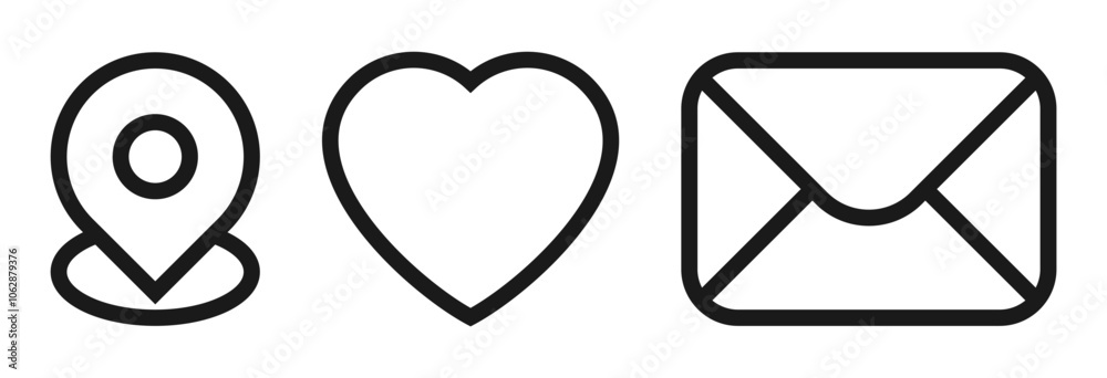 universal icon set, love message location social media icon universal icon set, love message location social media icon