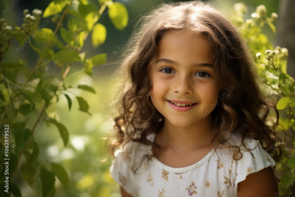 portrait of a beautiful little girl in the spring forest, outdoors portrait of a beautiful little girl in the spring forest, outdoors