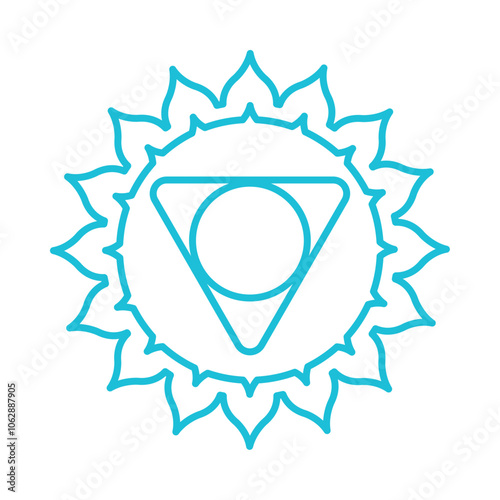 visuddha throat chakra icon