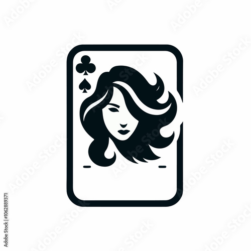 wild card poker logo illustration