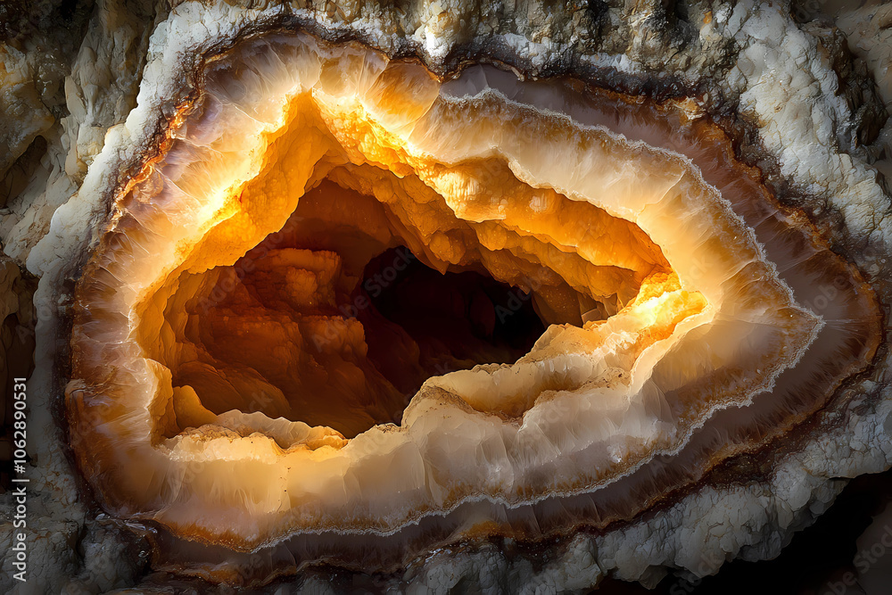 Obraz premium The Depths of Beauty: A Magnificent Onyx Cave Exploration