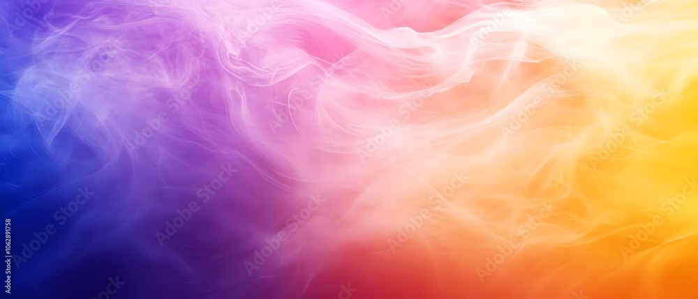 Soft Gradient Smoke in Rainbow Colors