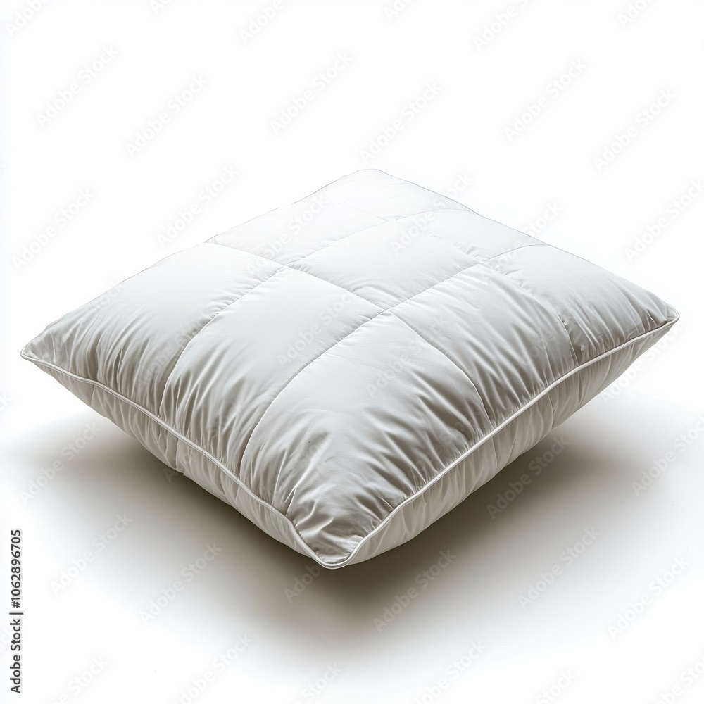 Fototapeta premium A pillow isolated on a white background.