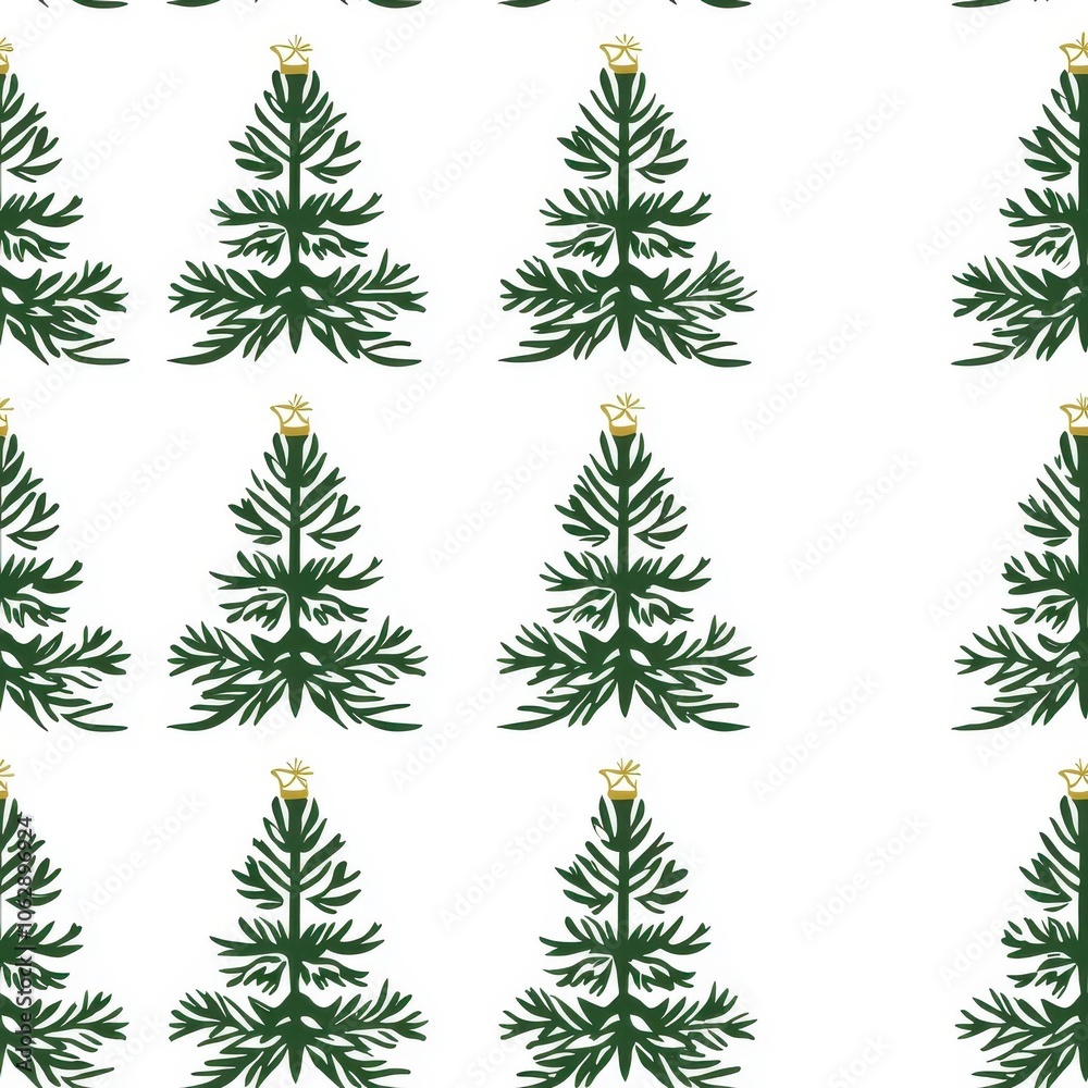 Seamless pattern Christmas tree style, isolated on a white background. Seamless pattern Christmas tree style, isolated on a white background.