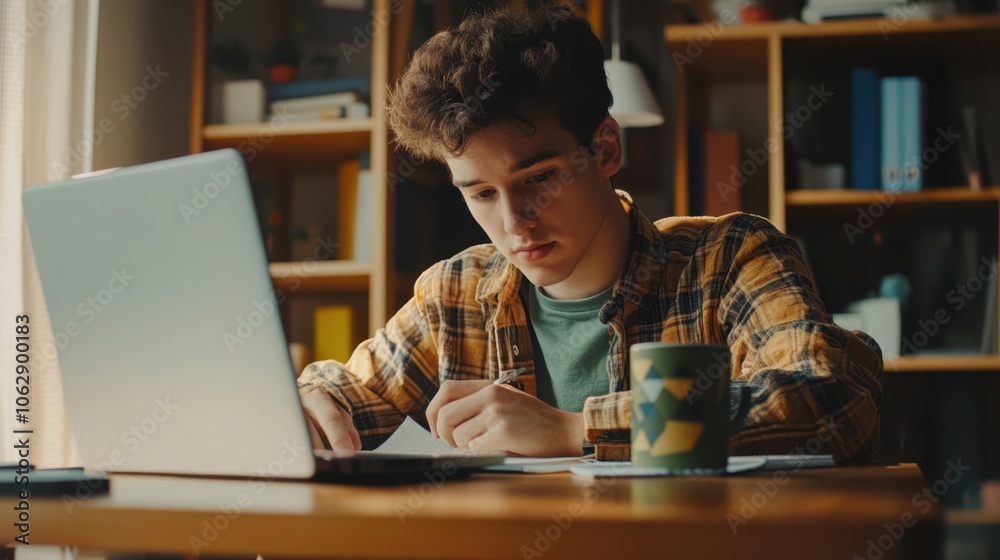 The Student Concentrating on Studies The Student Concentrating on Studies