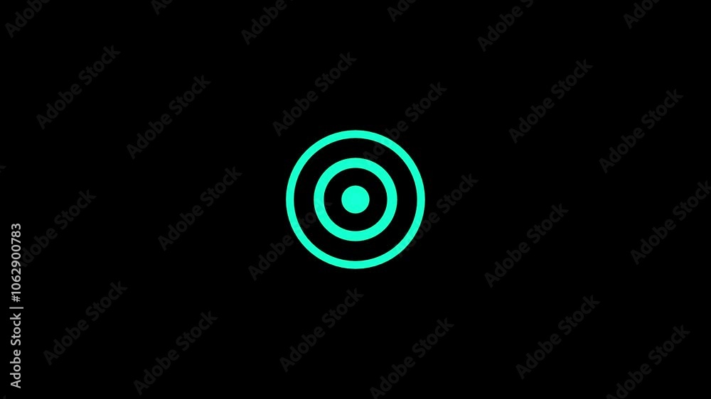 Radio wave signal technology animation. Radio wave signal technology animation.
