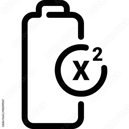 Simple vector icon on a theme battery, power