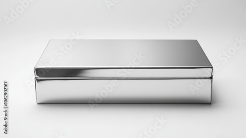 Wallpaper Mural A minimalist, flat white box with rounded edges, sitting on a plain white background Torontodigital.ca