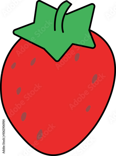 strawberry, fruit,