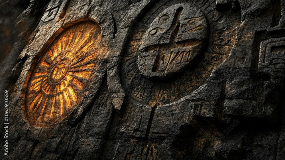 Ancient Stone Carvings with Intricate Designs Ancient Stone Carvings with Intricate Designs