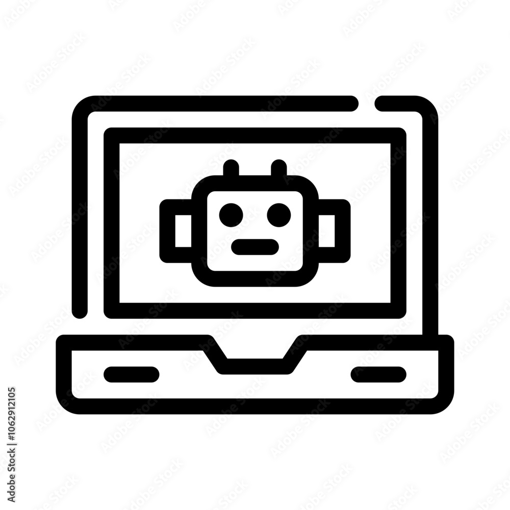 Icon Electronics With Style Outline Icon Electronics With Style Outline