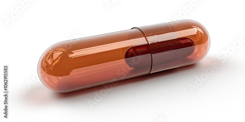 Brown capsule containing either Vitamin D or Omega 3 fish oil. This option offers two beneficial supplements--Vitamin D or omega 3 fish oil--in one brown capsule.