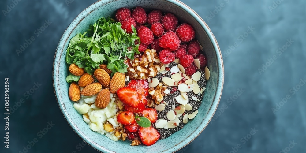 Nutritious Breakfast Bowl featuring detox superfoods. Free from gluten, sugar, and dairy. Includes wholesome almonds and various nuts for added goodness. Nutritious Breakfast Bowl featuring detox superfoods. Free from gluten, sugar, and dairy. Includes wholesome almonds and various nuts for added goodness.