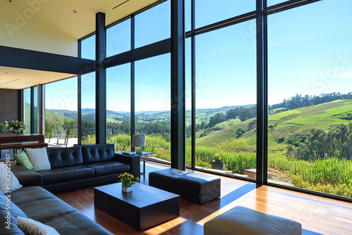 Smart glass windows that adjust tint to reduce energy usage photo