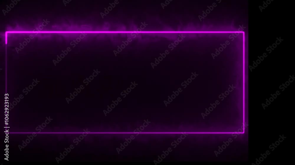 glowing Square line spectrum seamless looping neon frame background animation glowing Square line spectrum seamless looping neon frame background animation