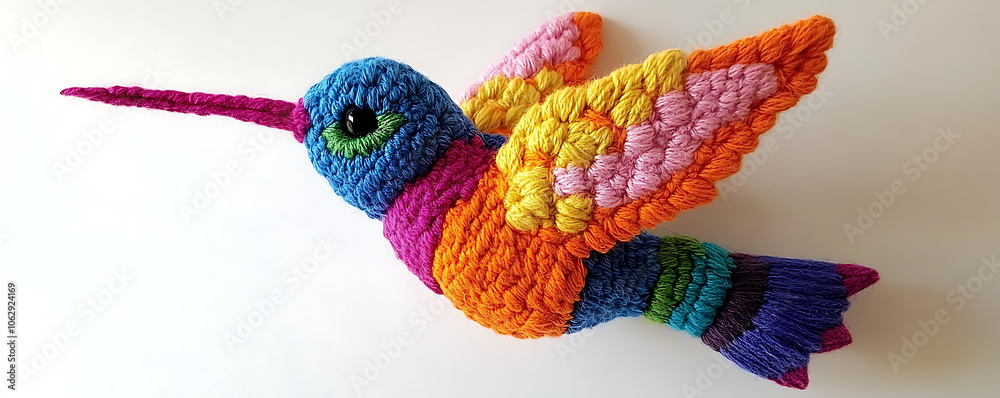 Needle Felted Hummingbird with Alebrije Wings Needle Felted Hummingbird with Alebrije Wings