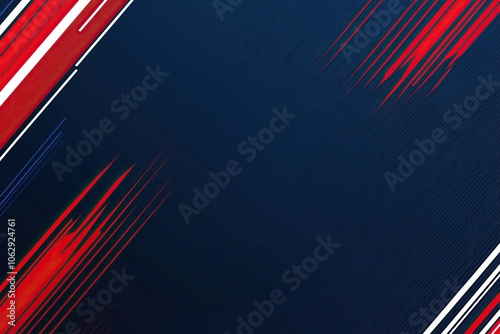 Dynamic abstract background with vibrant red and white streaks on a dark blue canvas.