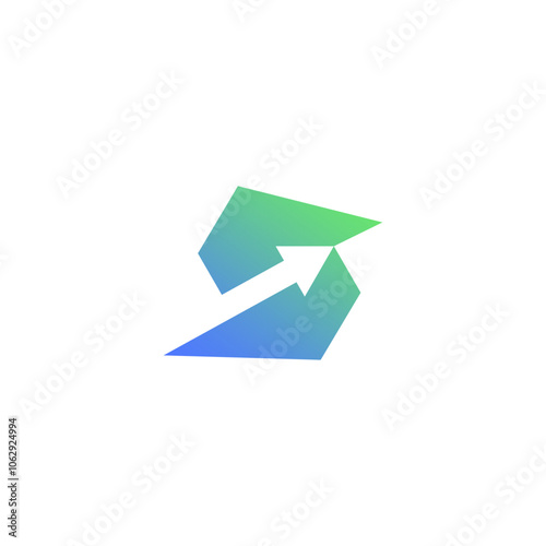 Free Download S Arrow Logo Design Vector. Letter S Icon - GFXLoad