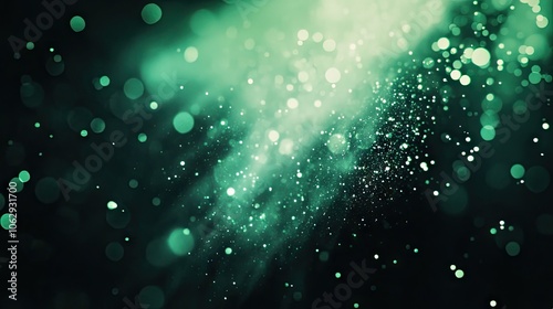 Abstract green and black background with light effect creates a vibrant visual experience, perfect for projects needing an abstract green and black background. Ample copy space enhances versatility.