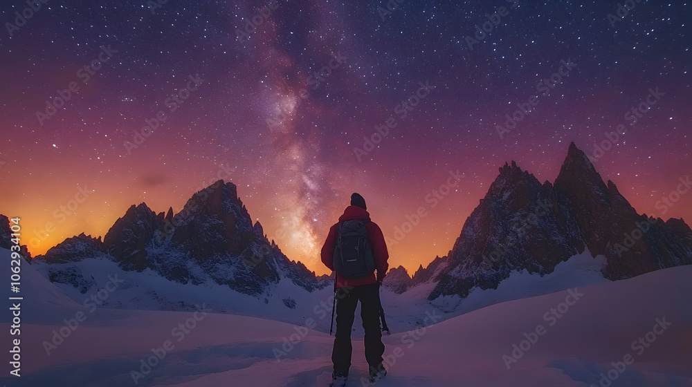 A Breathtaking Starry Night Sky with the Milky Way Over Silhouetted Mountains
A Breathtaking Starry Night Sky with the Milky Way Over Silhouetted Mountains