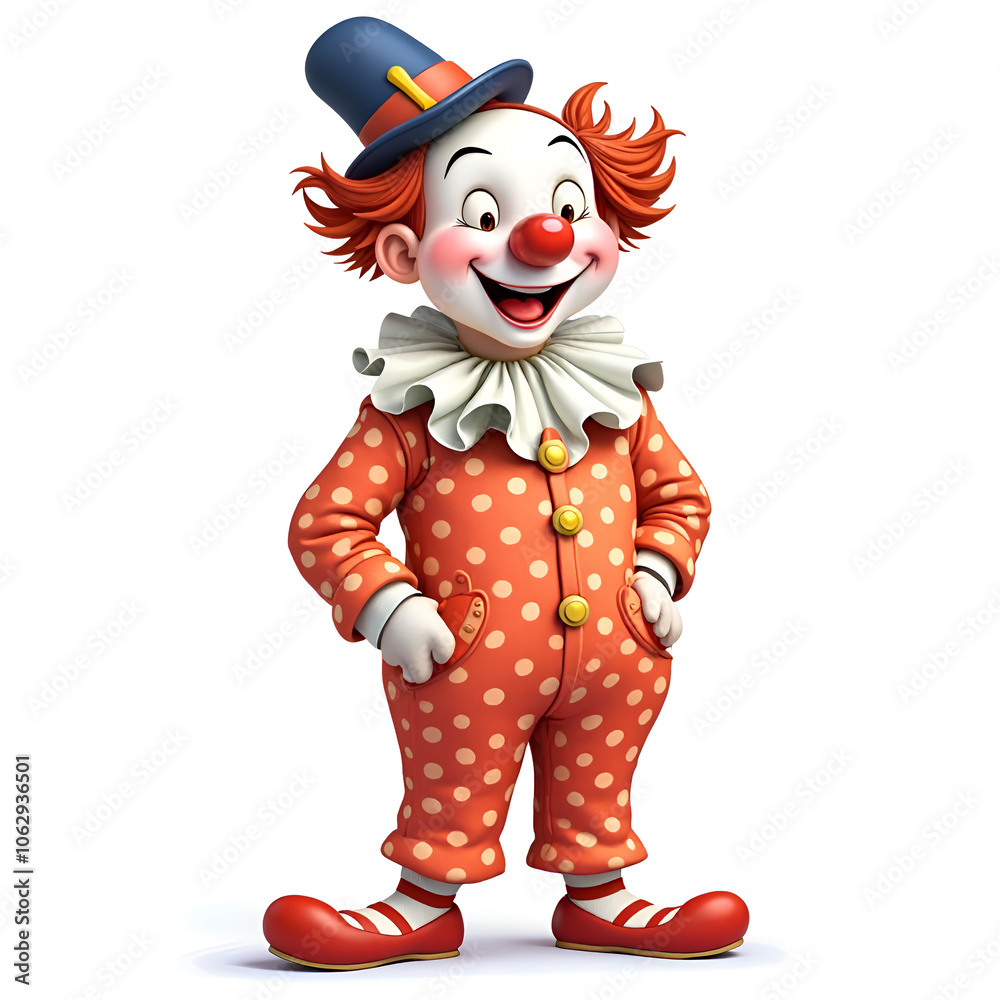 Celebrate laughter and joy through the magic of a cheerful clown character, digital illustration of character design concept. Celebrate laughter and joy through the magic of a cheerful clown character, digital illustration of character design concept.
