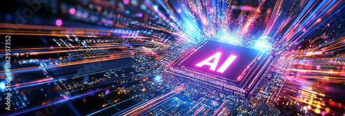 Interact with AI artificial intelligence virtual assistant chatbot in concept of AI artificial intelligence prompt engineering,AI deep learning to use generative AI for work support.
