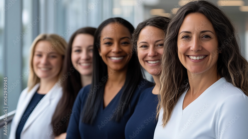 Diverse female educators celebrating Women's Day with DEI focus in education industry Diverse female educators celebrating Women's Day with DEI focus in education industry
