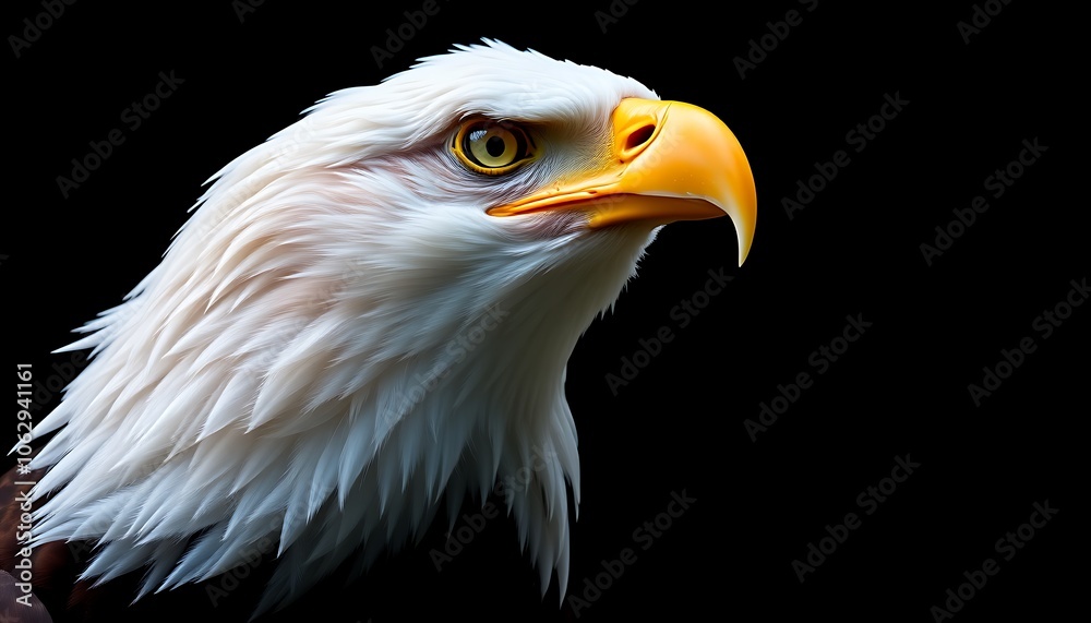 Bald Eagle Close-up Portrait, Bald Eagle Close-up Portrait,