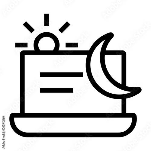 overwork Line Icon