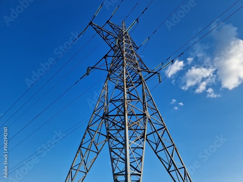 power lines, symmetry photo