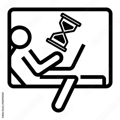 hourglass Line Icon