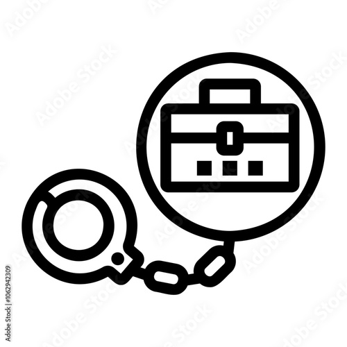 workaholic Line Icon