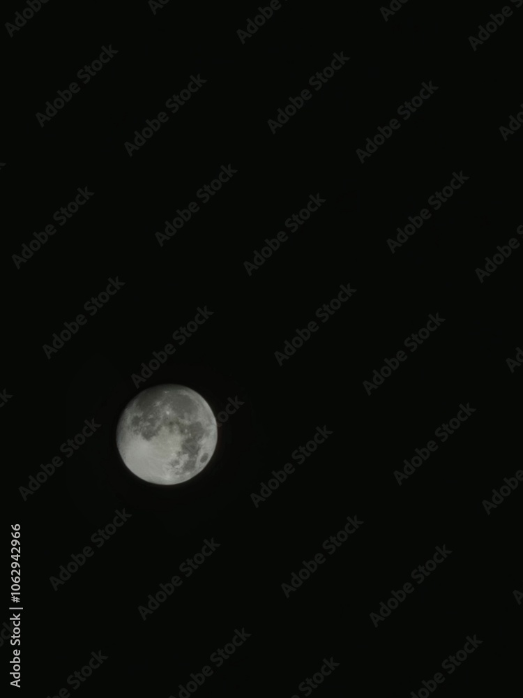 Obraz premium full moon over black