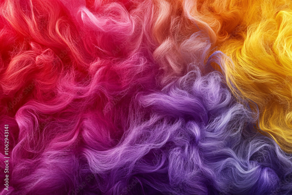 Rainbow Hues: Abstract Textured Background of vibrant, swirling, colorful yarn. Perfect for design projects needing a bold, artistic touch. Rainbow Hues: Abstract Textured Background of vibrant, swirling, colorful yarn. Perfect for design projects needing a bold, artistic touch.