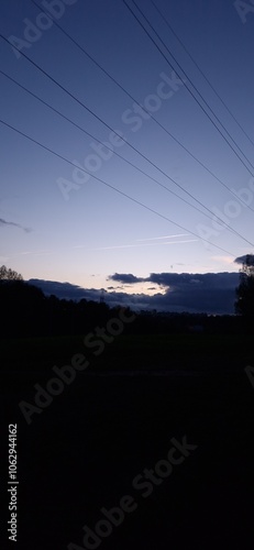 sunset in the mountains