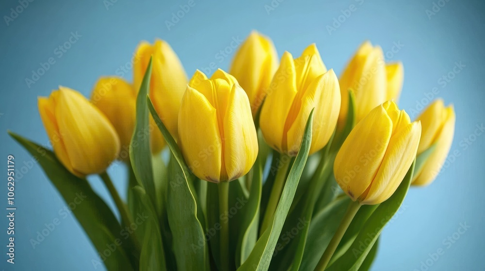 Beautiful Yellow Tulips in Fresh Arrangement