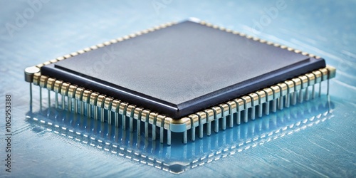 Different integrated circuit in plastic and ceramic DIP package Wide-Angle photo