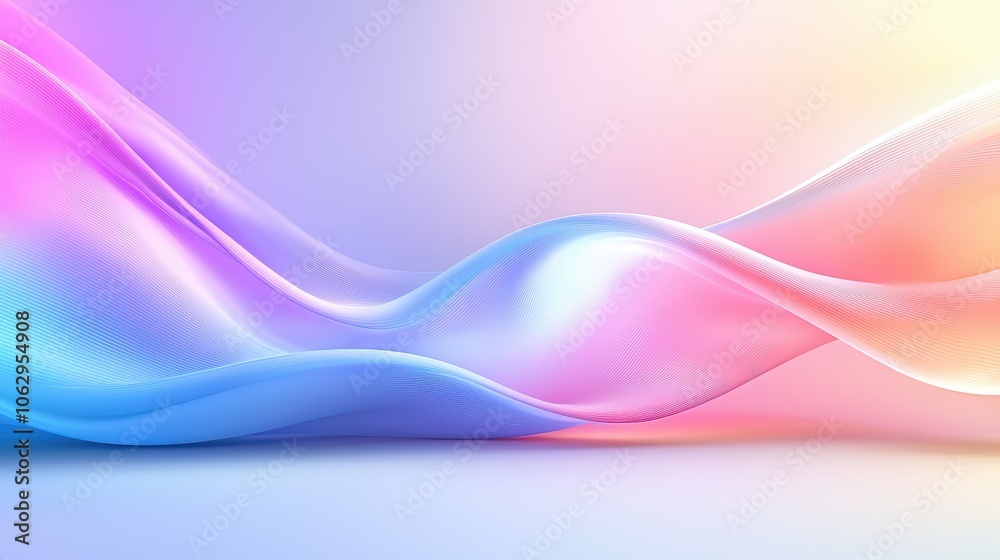 custom made wallpaper toronto digitalWavy, vibrant rainbow background with fluid curves and soft color transitions, adding a lively feel to any design.