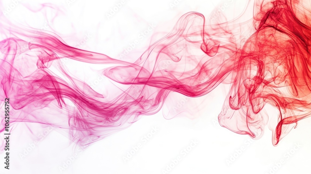 Red and pink smoky effects create a striking visual against a white background. This captivating blend of red and pink offers versatile design possibilities with abundant copy space. Red and pink smoky effects create a striking visual against a white background. This captivating blend of red and pink offers versatile design possibilities with abundant copy space.