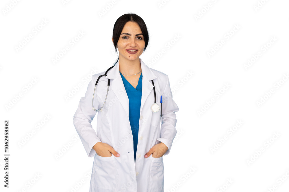 Confident young female doctor portrait Confident young female doctor portrait