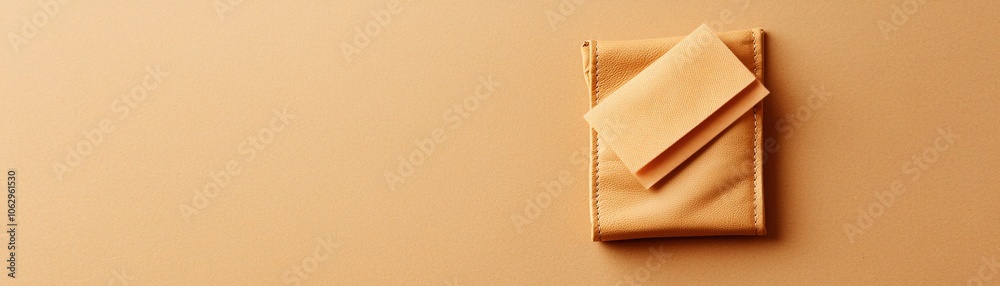 An open wallet with a discount coupon visible, placed on a plain background to emphasize savings and value. Copy space is generously provided for text or branding.