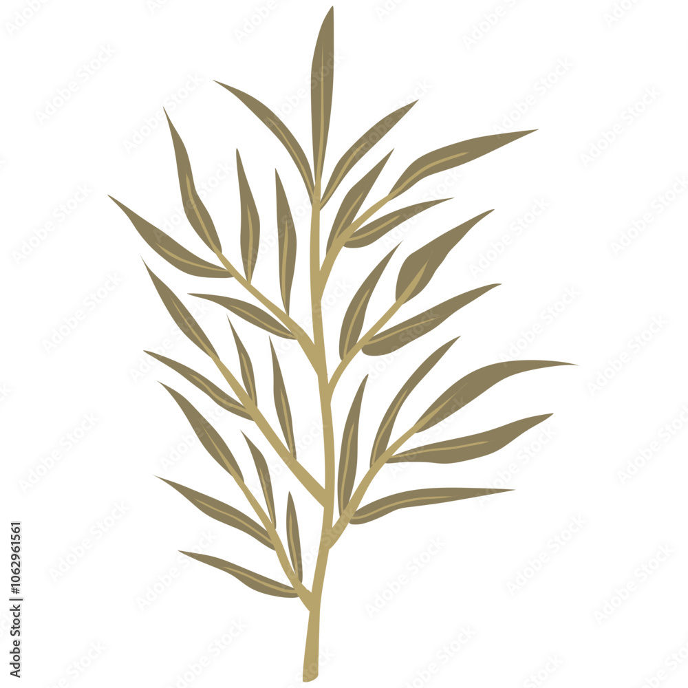 Fototapeta premium leaves illustration