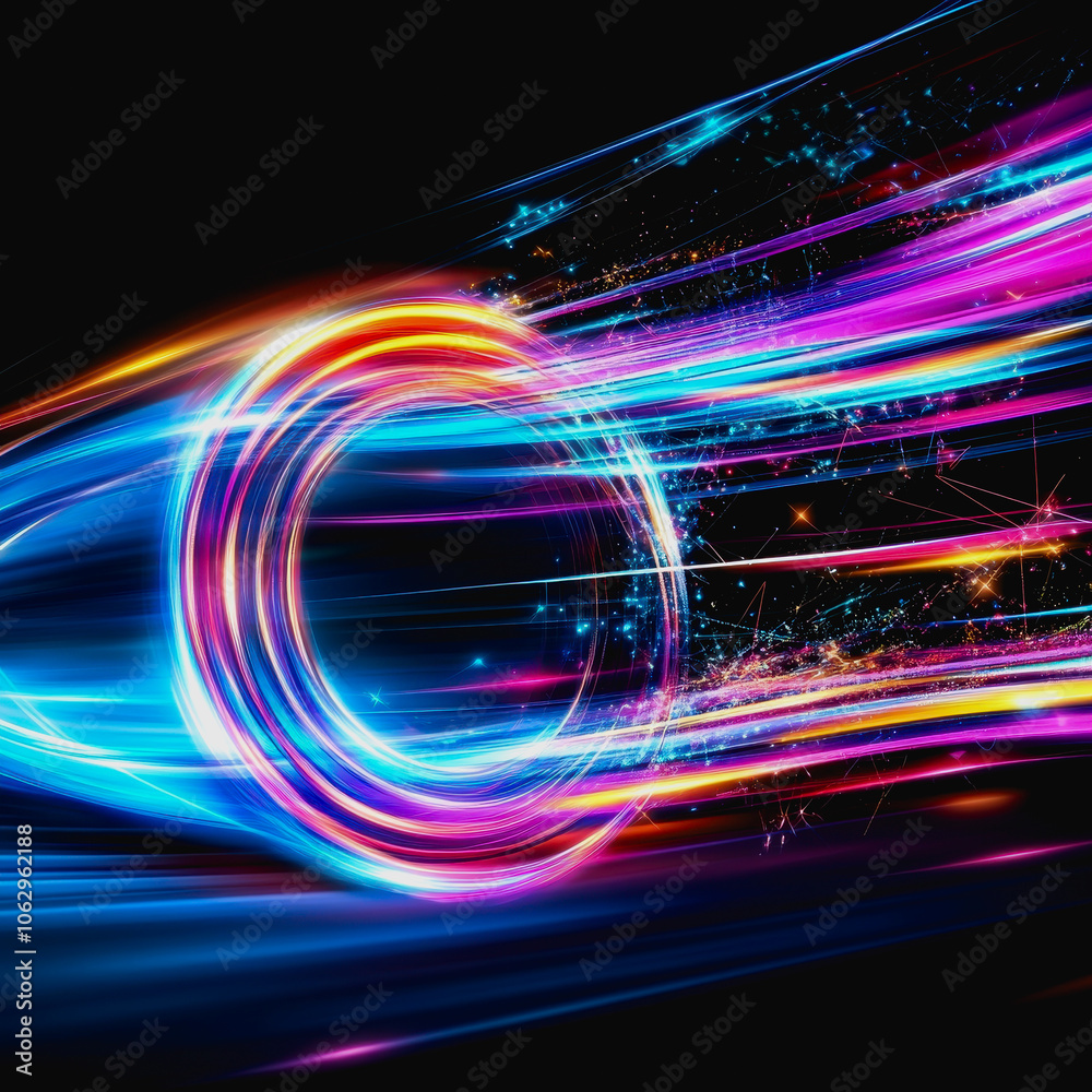 A stunning abstract representation of a vibrant neon digital interface, showcasing dynamic light trails and glowing patterns for a futuristic aesthetic. A stunning abstract representation of a vibrant neon digital interface, showcasing dynamic light trails and glowing patterns for a futuristic aesthetic.