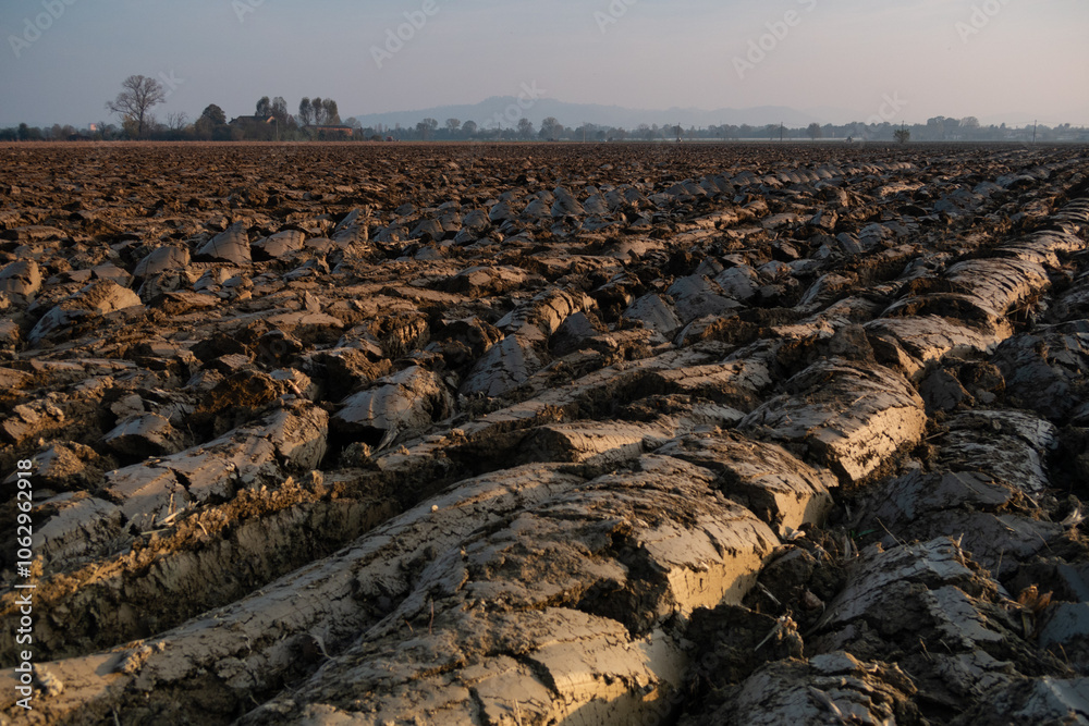 Po Valley fields field landscape panorama