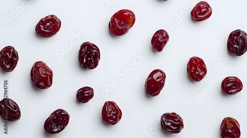 Raisins Isolated on a White Background with Minimalist Styling