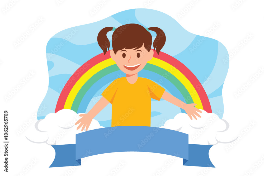 Children's Day Flat Design Illustration Children's Day Flat Design Illustration