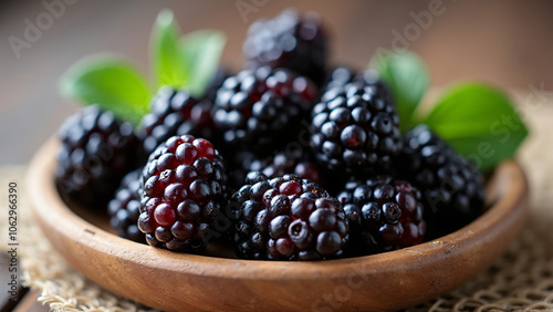 blackberries in a bowl