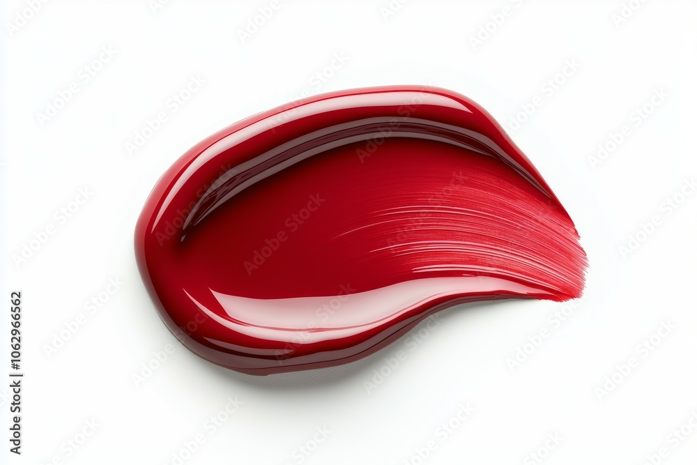 A red liquid is splattered across a white background A red liquid is splattered across a white background
