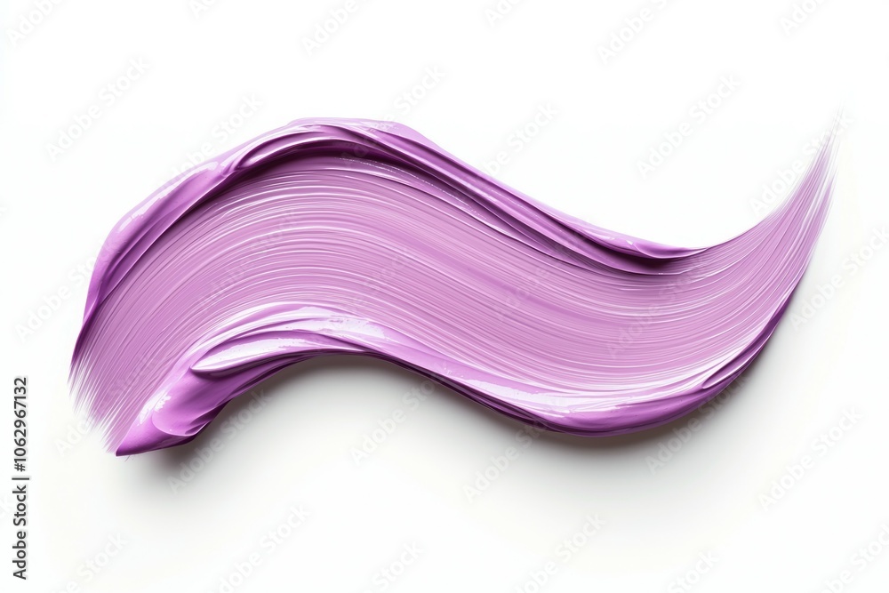 A purple brush stroke on a white background A purple brush stroke on a white background